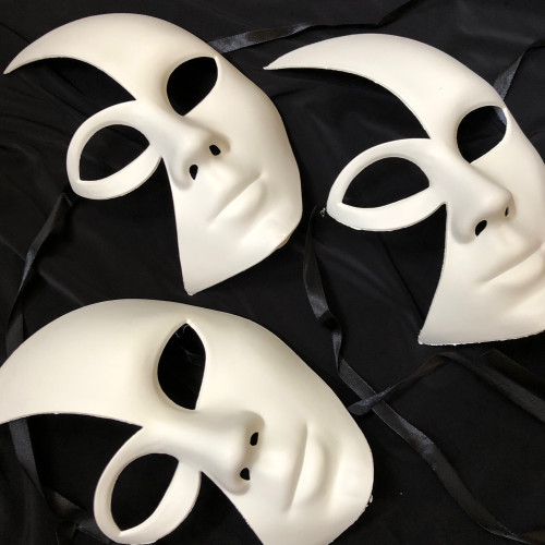 Masquerade masks unpainted