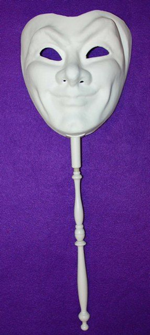 Jester mask on stick