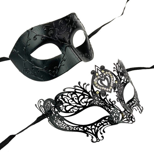 Venetian Couples Masks Party Set