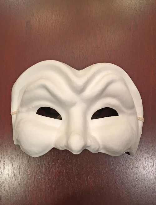 Unpainted Joker Half Mask