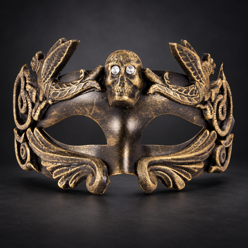 Yucatan Skull Mask Gold