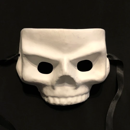 Unpainted Skull Eye Mask