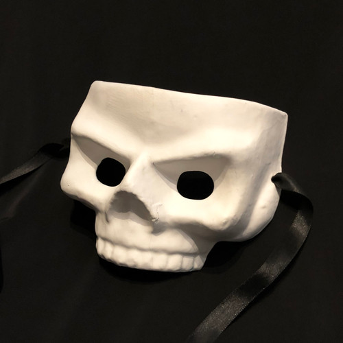 Unpainted Skull Eye Mask