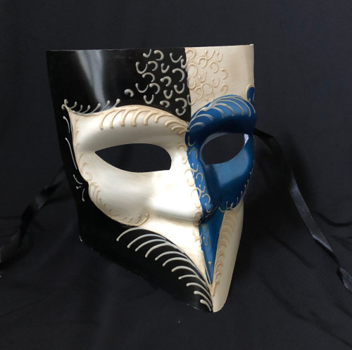 Men's Bauta Mask Blue Black