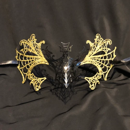 Luxury Metal Bat Mask Costume Mask