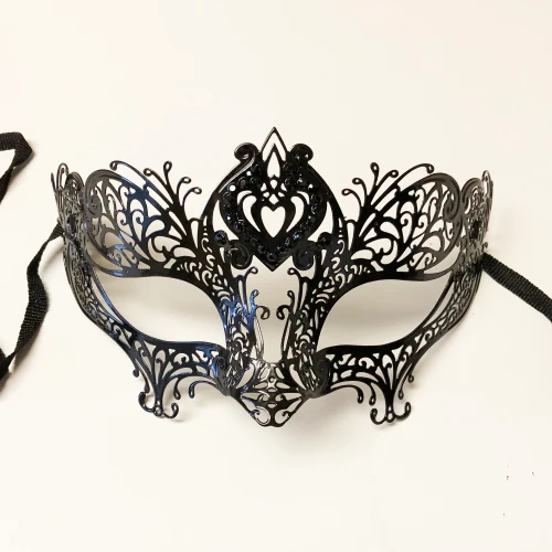 Lazer Cut Eye Mask Black