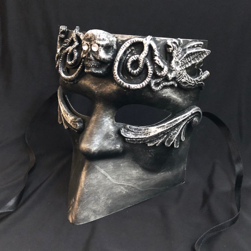 Men's Tribal Mask Gold Or Silver