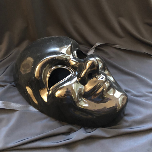 Black jester mask