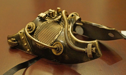 Gold Gladiator Steam Punk Mask