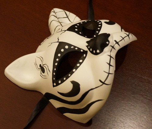 Day Of The Dead Cat Mask Day Of The Dead Cat Mask