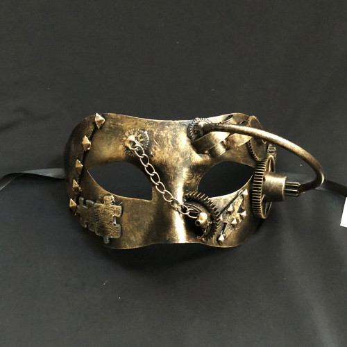 Steampunk mask gold