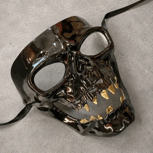 Black Zombie Mask Halloween Monster Purge Skull Mask