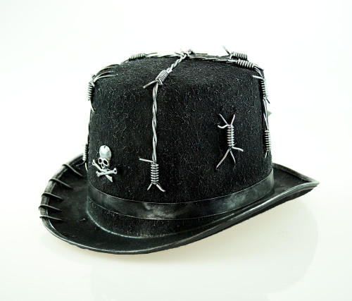 Barbed Wire Top Hat Silver