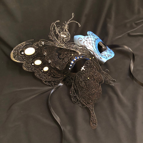 blue butterfly mask
