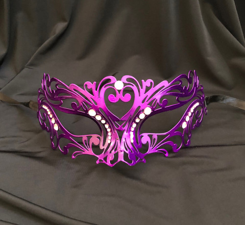 Luxury metal mask purple
