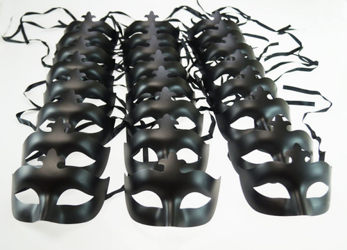 Black Venetian Mask Party Pack Black Venetian Mask Party Pack
