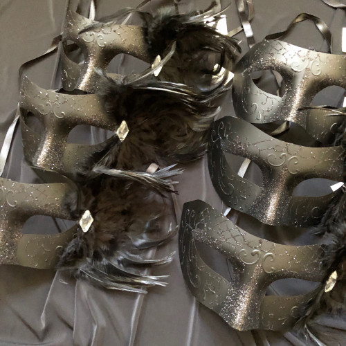 black glitter masks black glitter masks