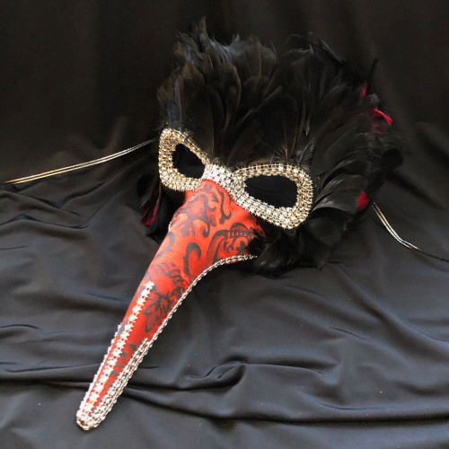 Masquerade Bird Mask Red