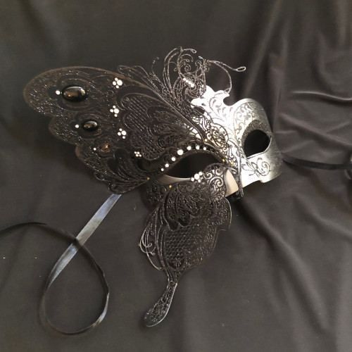 silver masquerade masks women's
