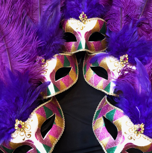 wholesale Mardi Gras Feather Masks