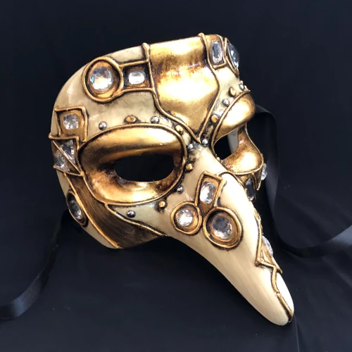 men's venetian long nose mask