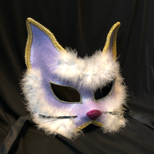 purple cat mask