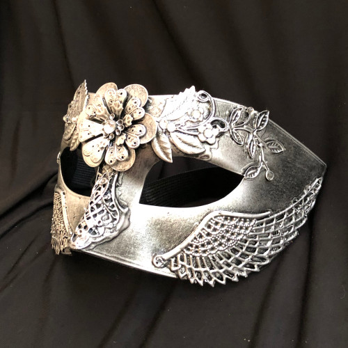 Roman God Mask silver