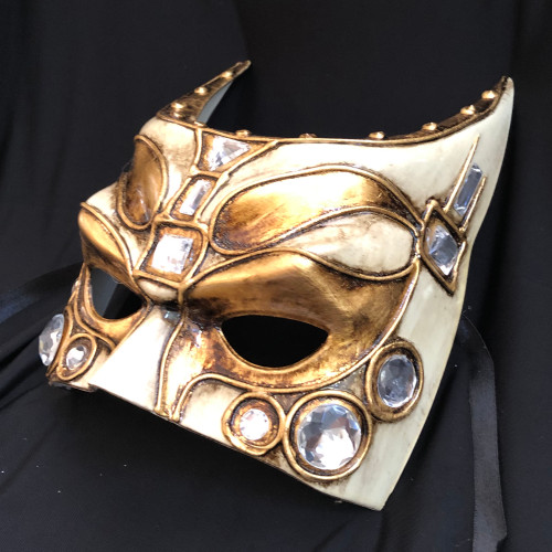 bat mask gold