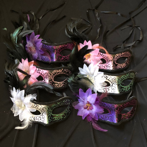 Women's Feather Mask Bulk Pack