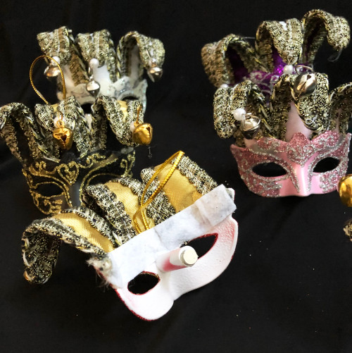 Jester Mask Party Favor Mask Ornament Bulk Pack