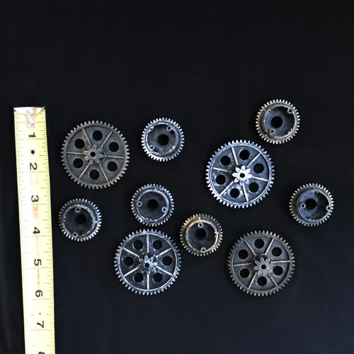 Steampunk Plastic Gears 10 Piece Set
