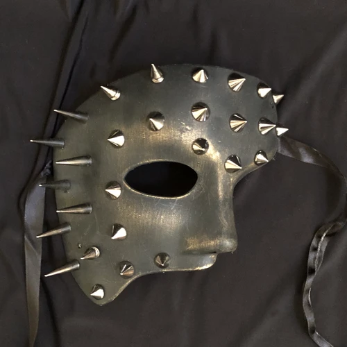 Phantom Mask with Studs and Spikes