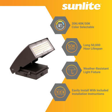 Sunlite 49202-SU | Slim LED Wall Pack