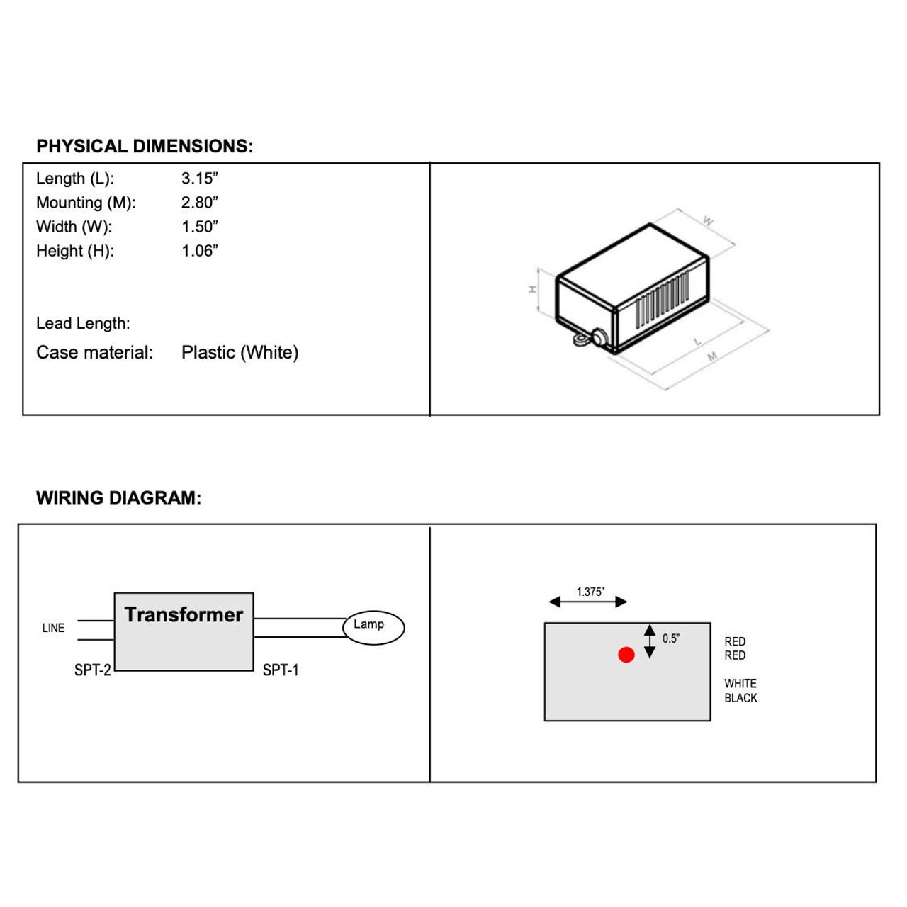Keystone KTET601WCF 60Watt Lowvoltage Halogen Transformer