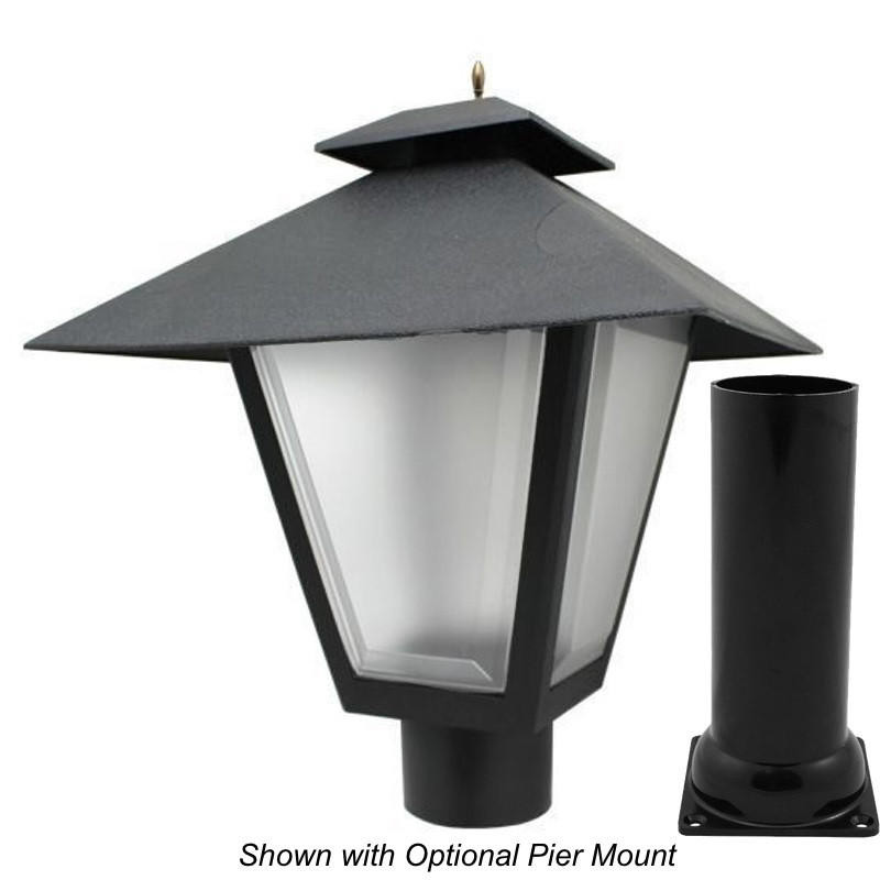 LED Colonial Style Post Top Coach Lantern