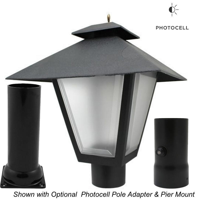 LED Colonial Style Post Top Coach Lantern