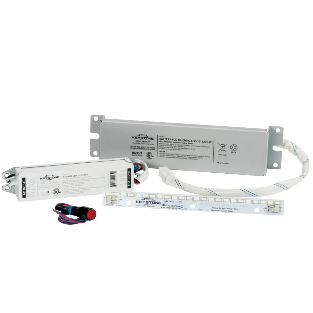 Led Driver Controller Keystone Keystone KT-EMRG-LED-12C-1200-K1-IP | LED Backup Driver Kit