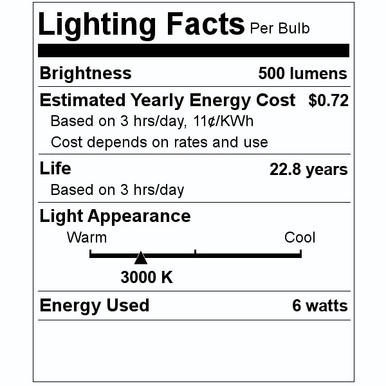 NaturaLED LED6MR16/50L/FL/830 | LED MR16 Light Bulb