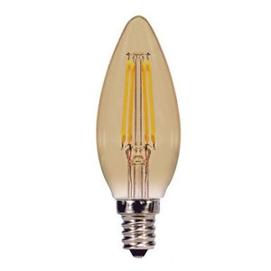  Satco S9986 LED C11 Energy Efficient Decorative Light Bulb 