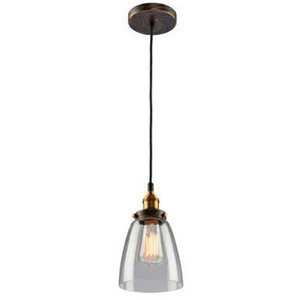 Artcraft Lighting Artcraft AC10161 Greenwich Bronze & Copper Pendant Fixture 