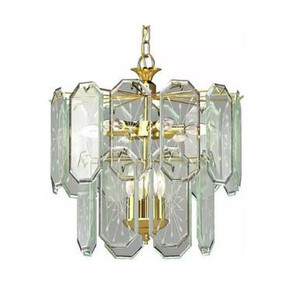 Volume Lighting Volume V3090-C2 Polished Brass Chandelier Light Fixture 