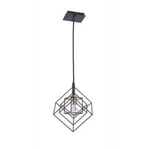 Artcraft Lighting Artcraft AC11117 Artistry Black & Brass Pendant Fixture 