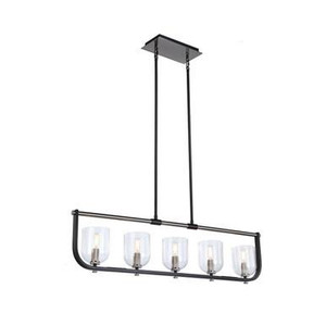 Artcraft Lighting Artcraft AC11745NB Cheshire Black and Nickel Island Fixture 