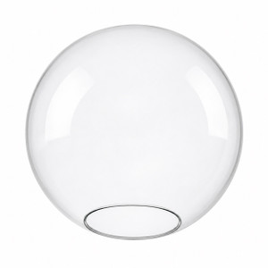 Volume GS-251 - 6 Inch Clear Glass Globe Replacement Cover - 2.5" Neckless Opening