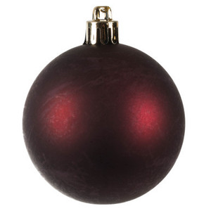 N596019M Vickerman - 2.4 in Wine Matte Ball Christmas Ornament - 60 Pack