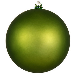 N593034DMV Vickerman - 12 in Juniper Green Matte Ball UV Outdoor Christmas Ornament