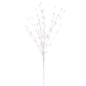 QG221911 Vickerman - 36" White Berry Glitter Holiday Spray - 6 Pack