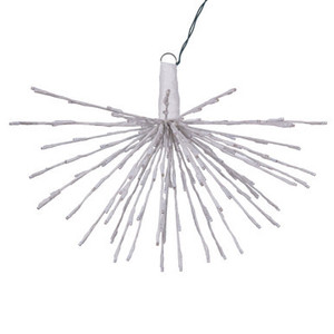 X21W161T Vickerman - 24 Inch Outdoor Warm White LED Starburst Christmas Light - White Frame