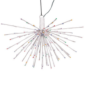 X21W160 Vickerman - 24 Inch Outdoor Multi-Color LED Starburst Christmas Light - White Frame