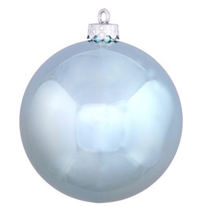 Vickerman N590632DSV - Baby Blue Ball Ornament